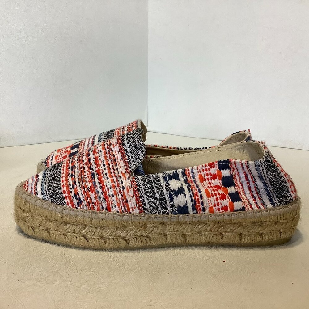 Manebi Espadrilles Tweed Shoes Size 38 Multicolor Made Spain - Picture 3 of 12